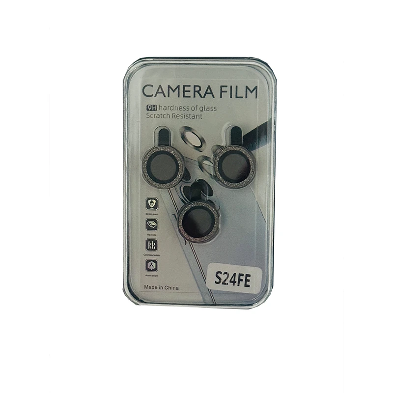 محافظ لنز دوربین مدل شیک شل طرح رینگی شاین مناسب برای گوشی موبایل سامسونگ Galaxy S24 FE