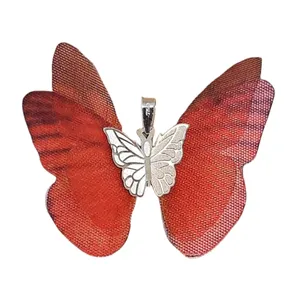 آویز گردنبند طلا 18 عیار زنانه مدل پروانه کد K51