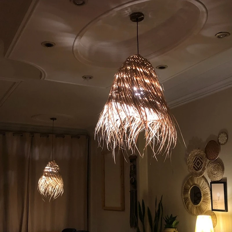 عکس شماره 3 : لوستر حصیری مدل افشون