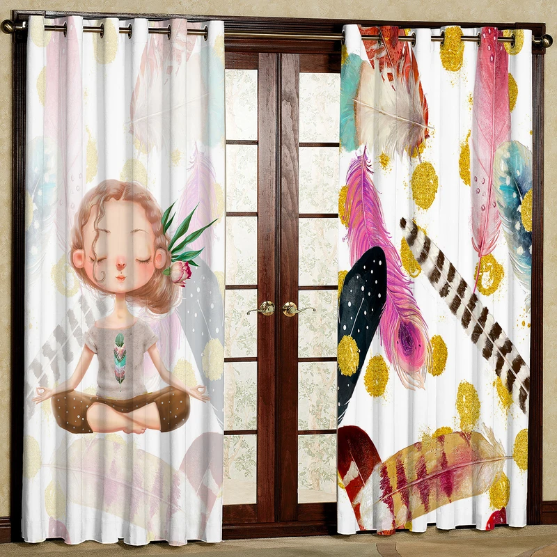 پرده مدل دختر مخمل پانچی کد 1169L سایز 140x280 سانتی متر