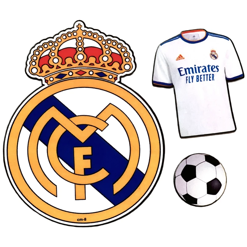 تاپر کیک تیم فوتبالی رئال مادرید کد cm-8 مجموعه 3 عددی