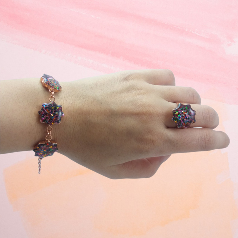 نیم ست دخترانه مدل ستاره کد G1106