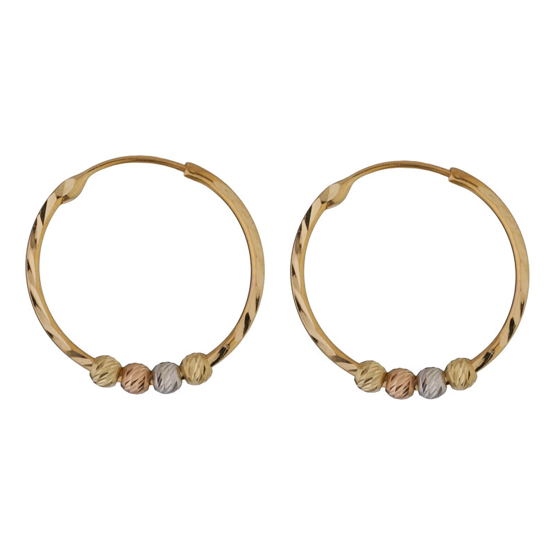 گوشواره طلا 18 عیار زنانه طلای مستجابی مدل 10119