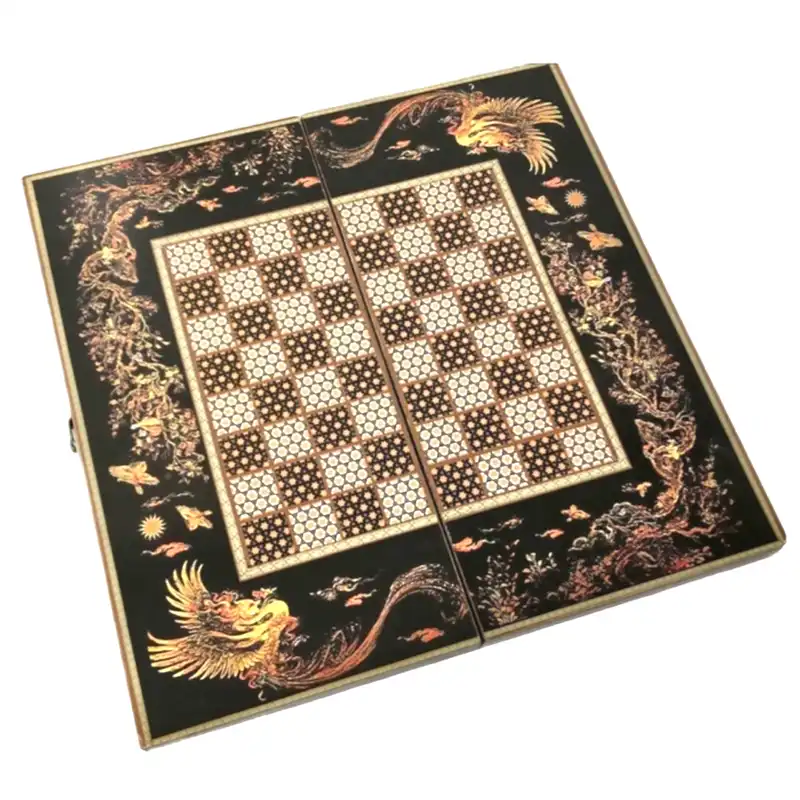 شطرنج مدل چوب طرح سیمرغ