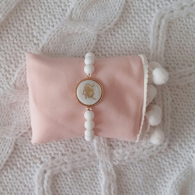 دستبند دخترانه مدل ماه تولد مرداد E14