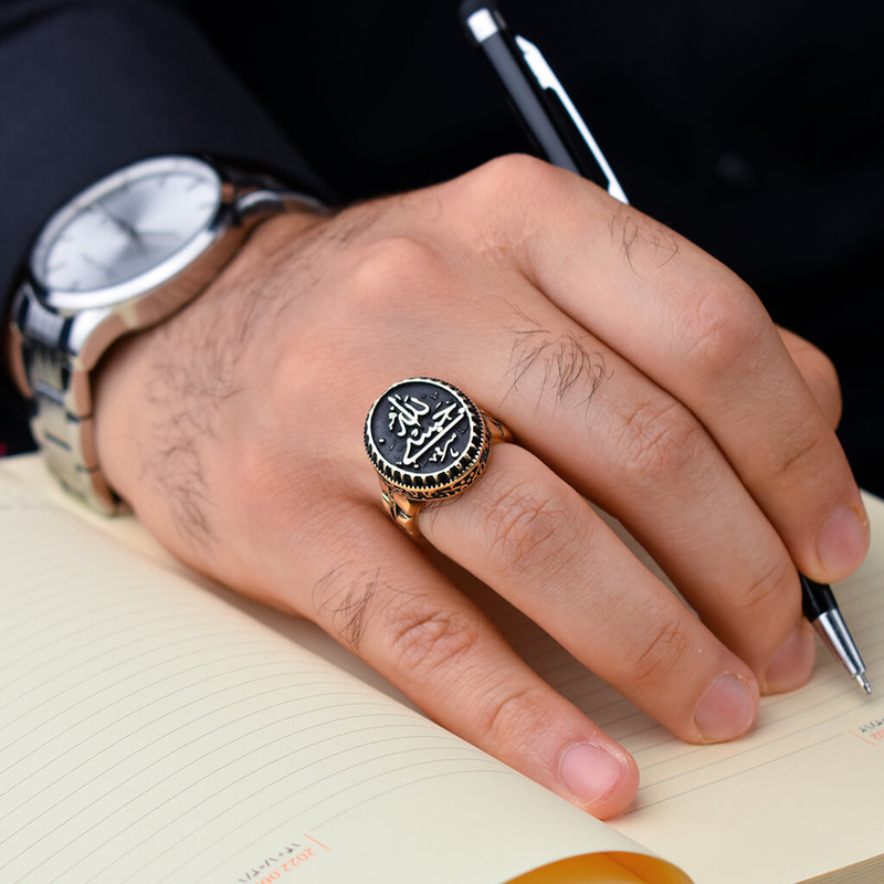 انگشتر مردانه ماندگار مدل حسبی الله انگشتر مردانه ماندگار مدل حسبی الله