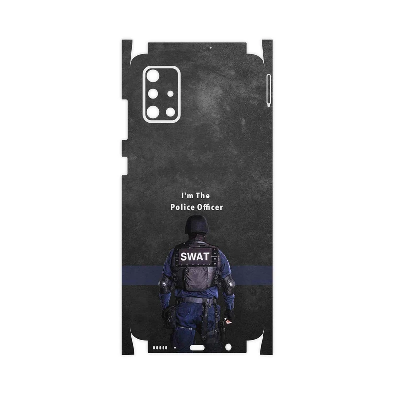 برچسب پوششی ماهوت مدل Police Officer-FullSkin مناسب برای گوشی موبایل سامسونگ Galaxy A71