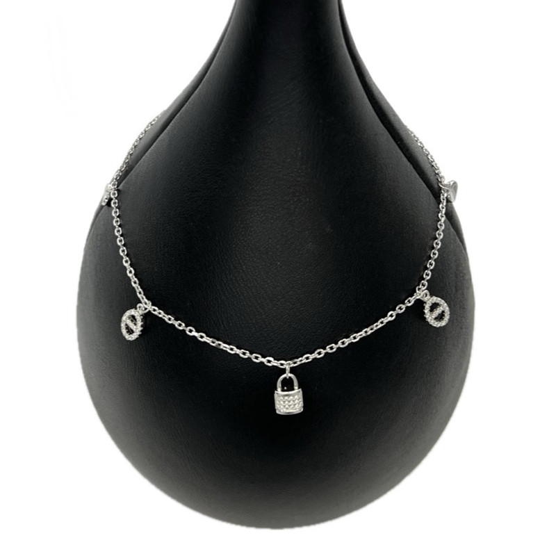 پابند نقره زنانه مدل NG8504