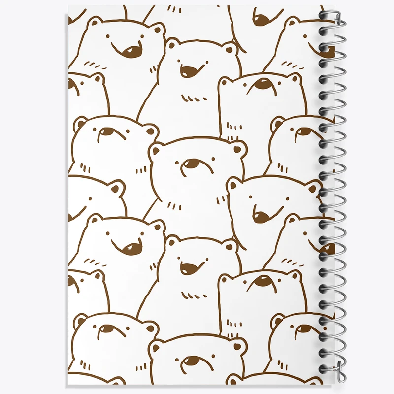 دفتر مشق 50 برگ خندالو طرح خرس کد N872
