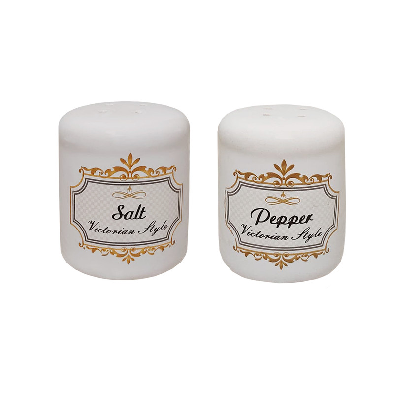 ست نمک پاش و فلفل پاش طرح استوانه کد 170050 مجموعه دو عددی