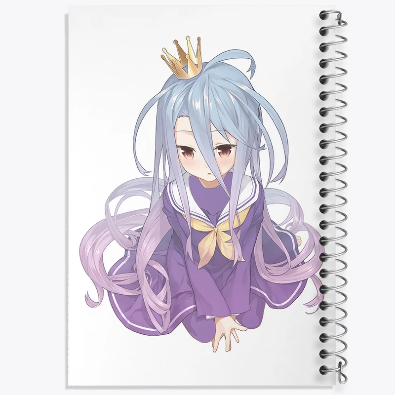 دفتر نت موسیقی 50 برگ خندالو مدل شیرو انیمه نو گیم نو لایف کد 32418