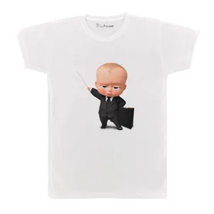 تی شرت بچگانه پرمانه طرح بچه رئیس کد pmt.4167