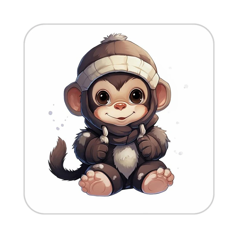 زیر لیوانی کاکتی طرح حیوانات کارتونی مدل mp28205