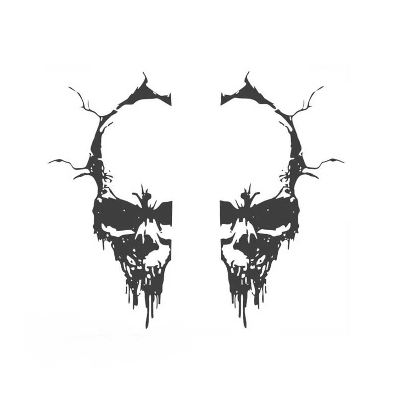 برچسب بدنه خودرو لندمون طرح اسکلت کد LS001 M بسته دو عددی