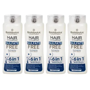 شامپو مو باربارا مدل Pro Protection حجم 400 میلی لیتر مجموعه 4 عددی