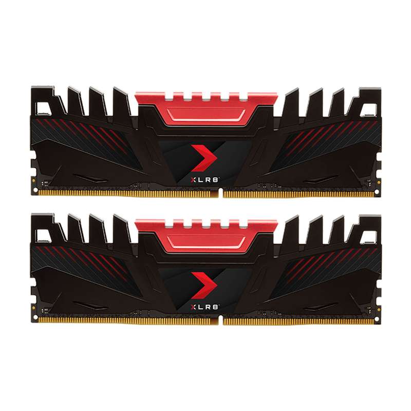 رم دسکتاپ DDR4 دو کاناله 3200 مگا هرتز CL16 پی اِن وای مدل XLR8 ظرفیت 16 گیگا بایت رم دسکتاپ DDR4 دو کاناله 3200 مگا هرتز CL16 پی اِن وای مدل XLR8 ظرفیت 16 گیگا بایت