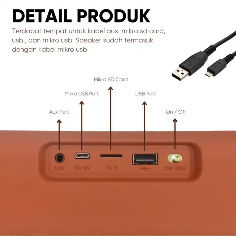 اسپیکر بلوتوثی قابل حمل وای سی دابیلیو مدل HDY-G36