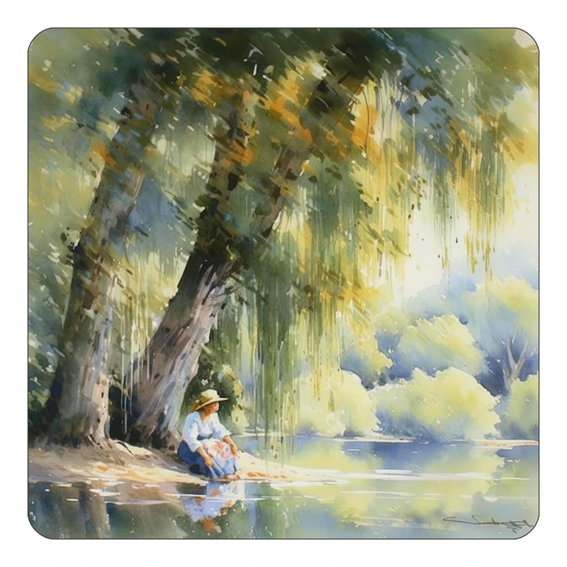 مگنت کاکتی طرح نقاشی رنگ روغن مدل mp71890