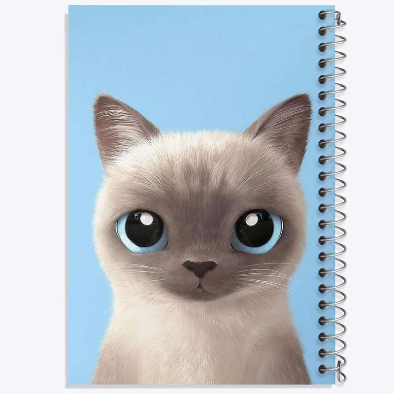 دفتر شطرنجی 50 برگ خندالو طرح گربه کد 28221