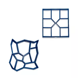 قالب سنگ فرش مدل نامنظم و پنجره ای  بسته دو عددی