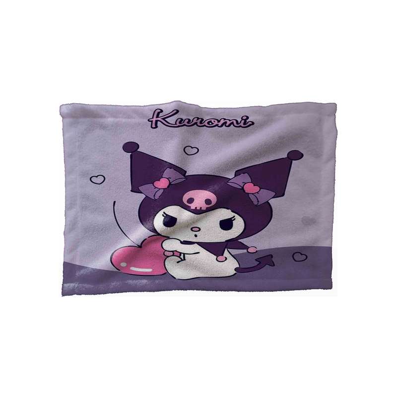 حوله کودک مدل کرومی کیوت کد Kuromi TW59 سایز 30x40 سانتی متر حوله کودک مدل کرومی کیوت کد Kuromi TW59 سایز 30x40 سانتی متر