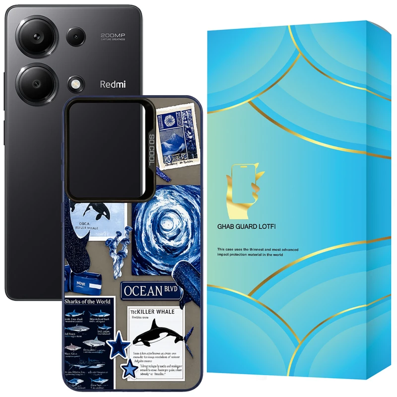 کاور قاب گارد لطفی مدل SOCOCEN مناسب برای گوشی موبایل شیائومی Redmi Note 13 Pro 4G / Poco M6 Pro 4G