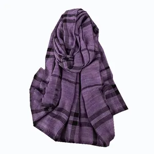 شال زنانه مدل کنفی چهارخونه