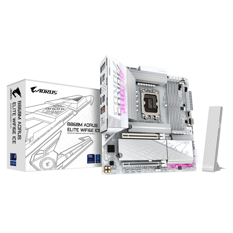 مادربرد گیگابایت مدل B860M AORUS ELITE WIFI6E ICE