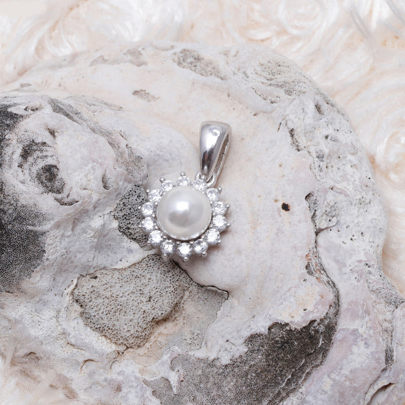 آویز گردنبند نقره زنانه مدل AMT_M044