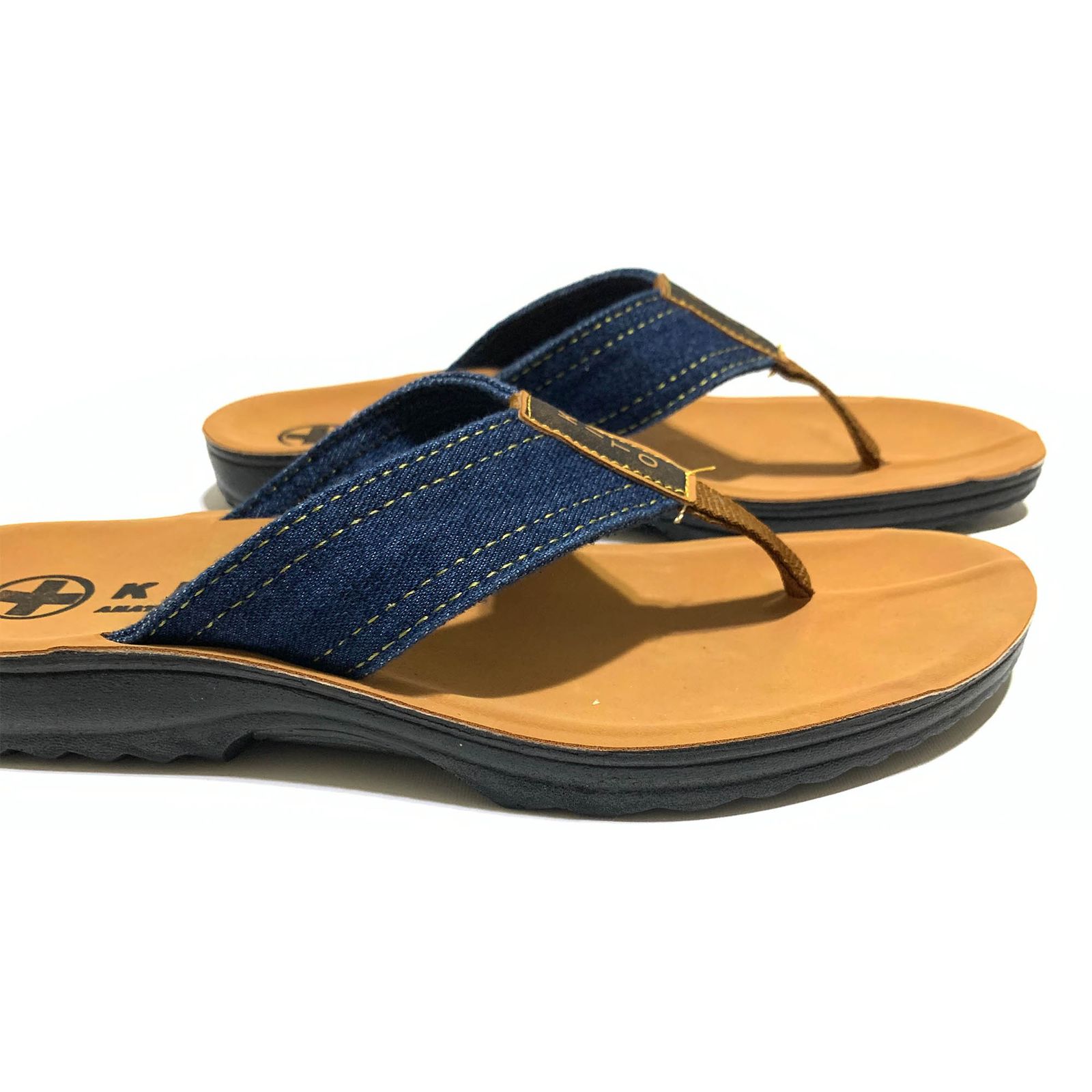 دمپایی لاانگشتی مردانه کیتو مدل Denim Style کد RS-NBL-054 -  - 6