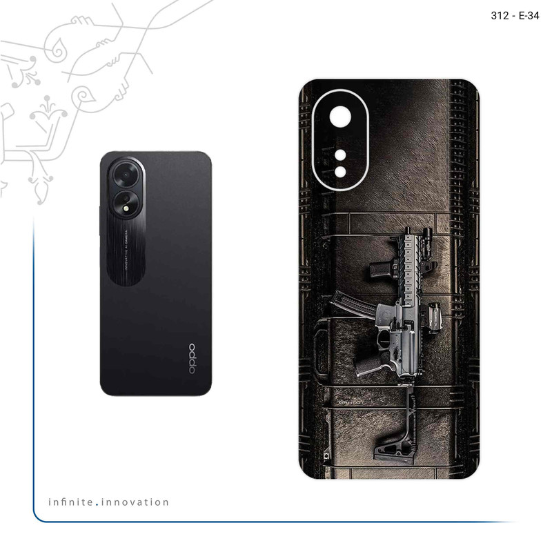 برچسب پوششی ماهوت مدل GUN مناسب برای گوشی موبایل اپو A38