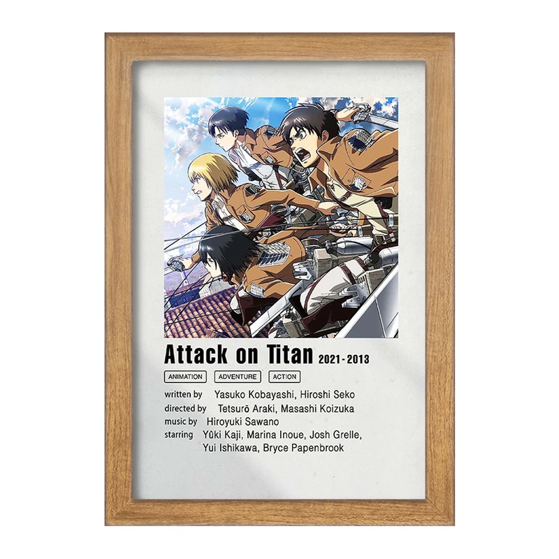 تابلو خندالو مدل انیمه اتک آن تایتان کد F11259