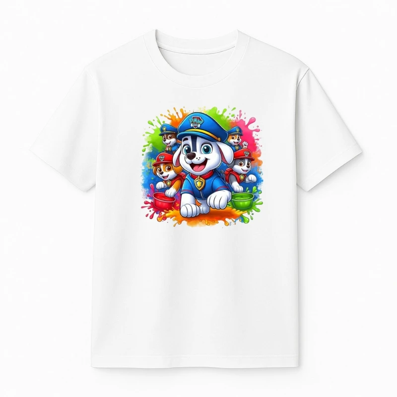 تی‌شرت آستین کوتاه پسرانه مدل سگ های نگهبان کد v9 