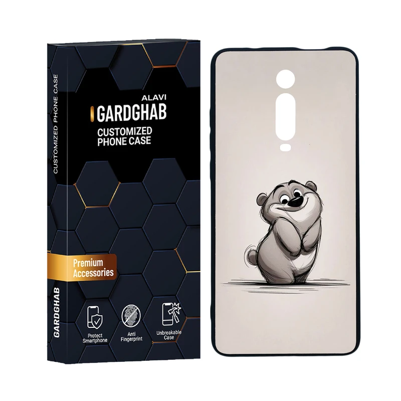 کاور گارد قاب علوی مدل دوژله ای کارتنی و انیمه مناسب برای گوشی موبایل شیائومی Redmi K20 Pro