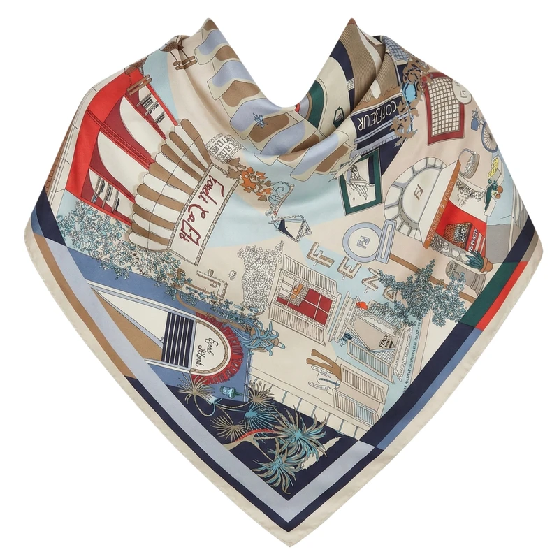 روسری زنانه مدل ابریشم توییل کد H13