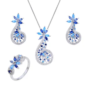 نیم ست نقره زنانه شهر جواهر کد SJ-EIS024