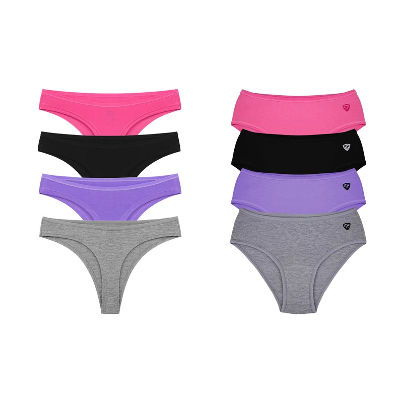 شورت زنانه تاپیک مدل مودال بسته 8 عددی