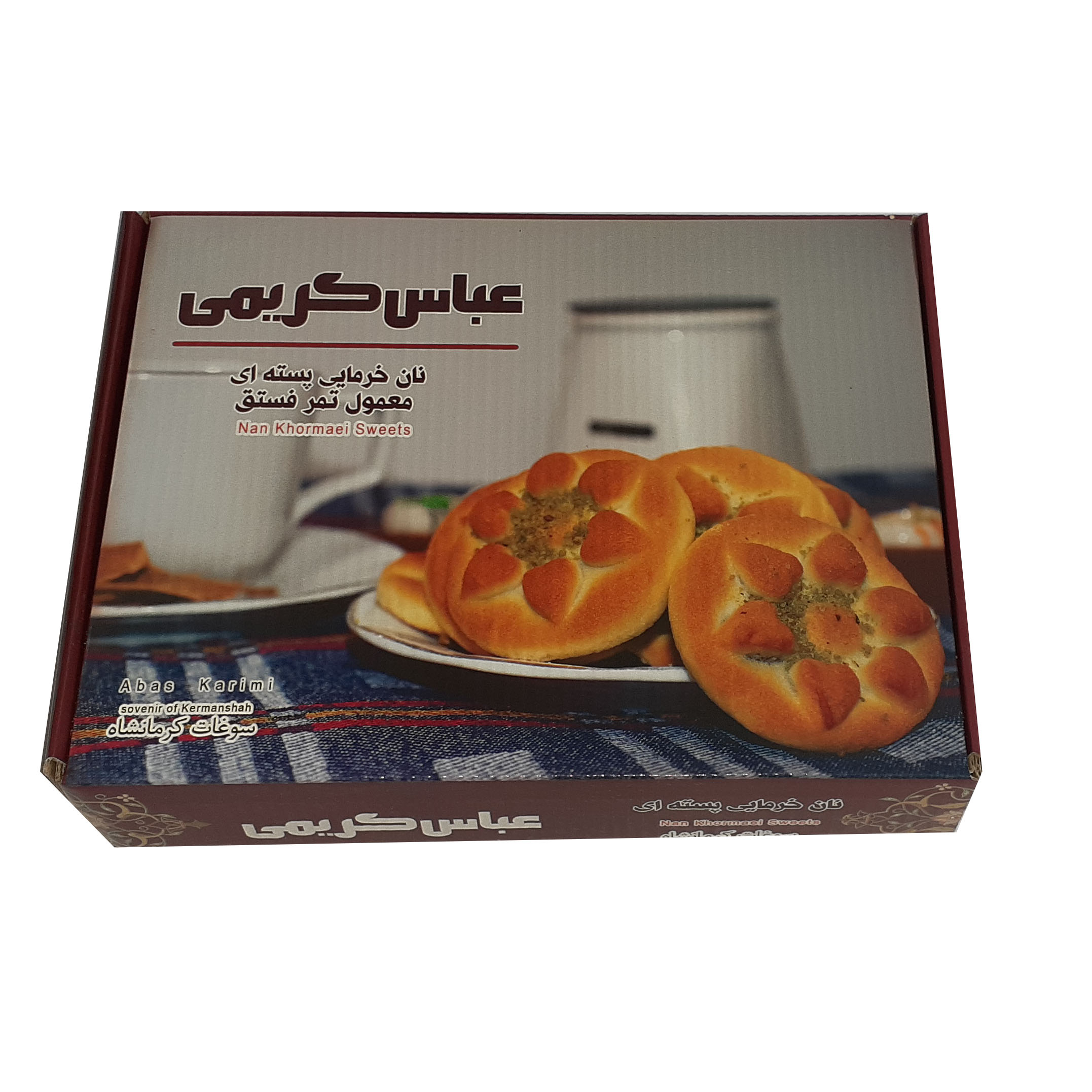 نان خرمایی پسته ای کریمی - 750 گرم