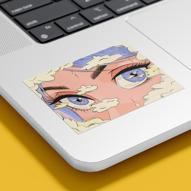 برچسب لپ تاپ پویا مارکت طرح انیمه کد 3073