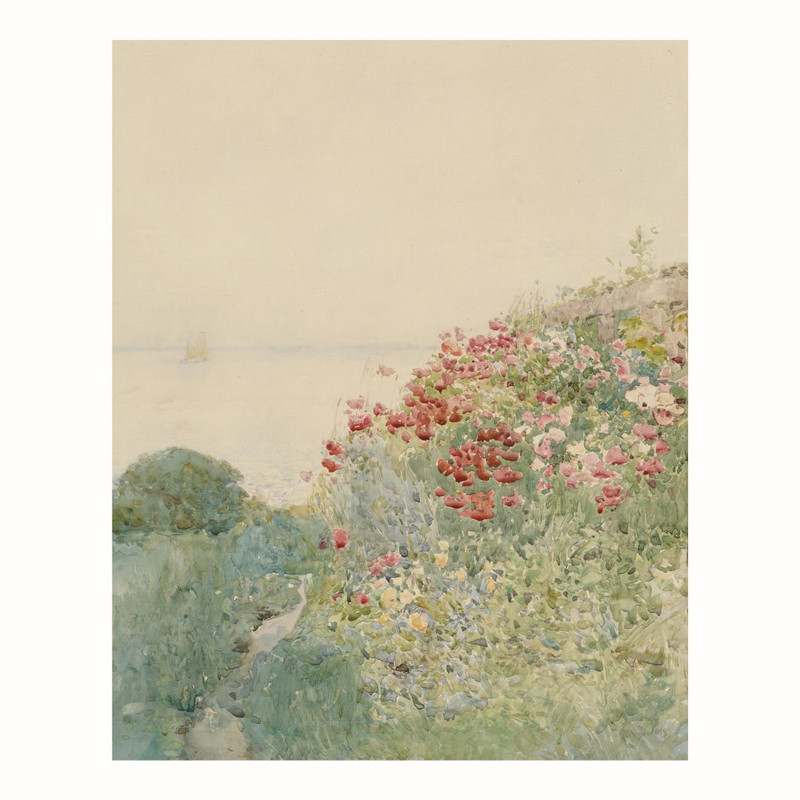 پوستر مدل  مزرعه گلهای خشخاش  