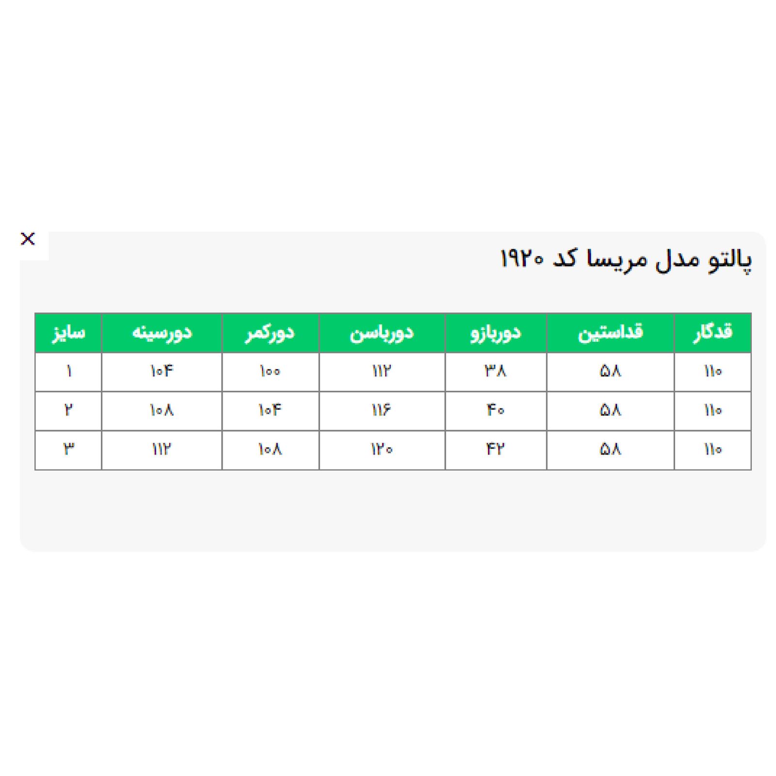 پالتو زنانه السانا مدل مریسا کد 192002 -  - 7