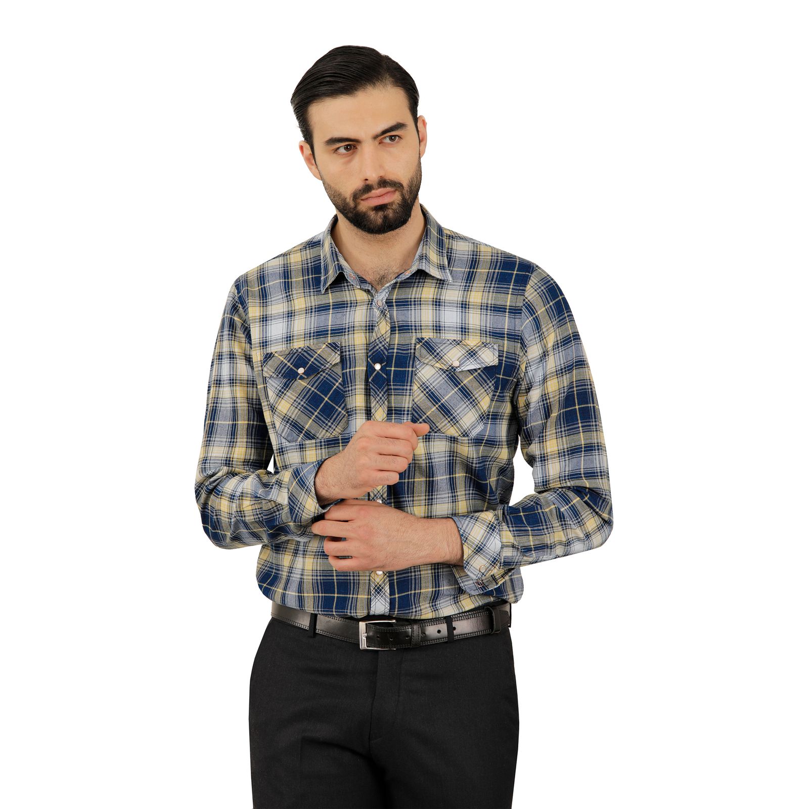 پیراهن آستین بلند مردانه پاتن جامه مدل 102721020250290 -  - 3