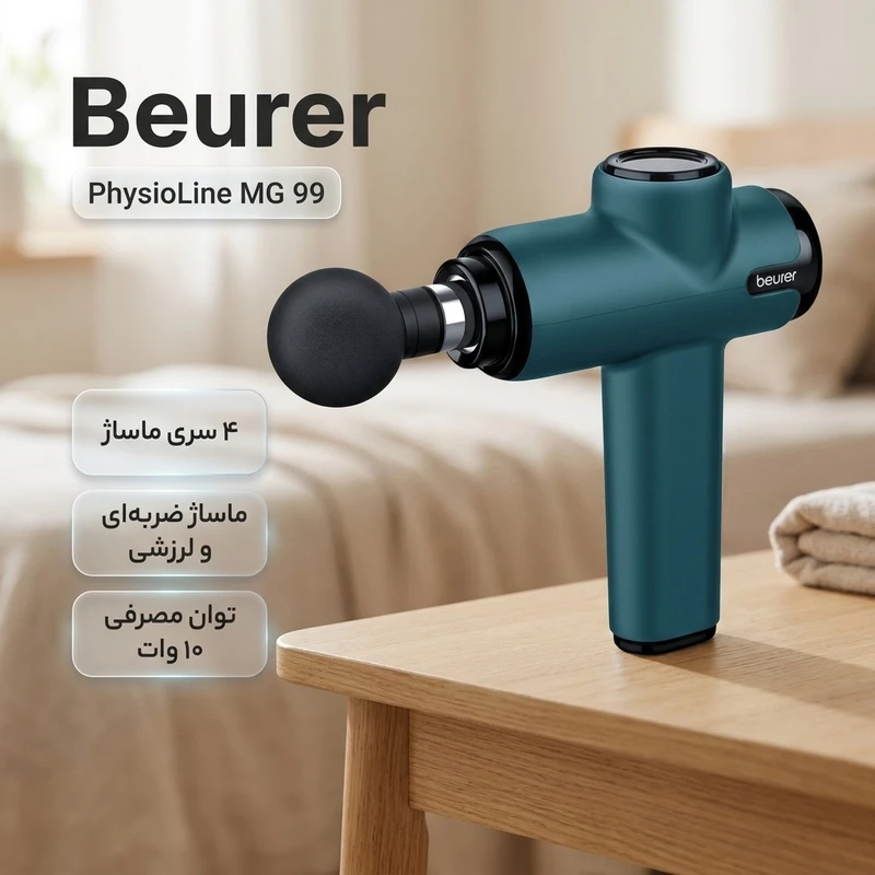 عکس شماره 2 : ماساژور برقی بیورر مدل physioline mg 99