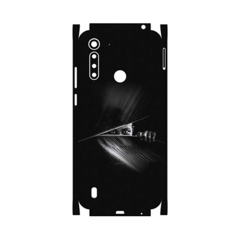 برچسب پوششی ماهوت مدل Black Portrait-FullSkin مناسب برای گوشی موبایل موتورولا Moto G8 Power Lite