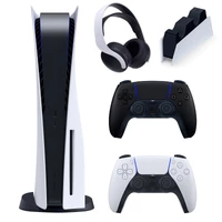 کنسول بازی سونی مدل PlayStation 5 ظرفیت 825 گیگابایت ریجن 1200 آسیا به همراه دسته اضافی و پایه شارژر و هدست