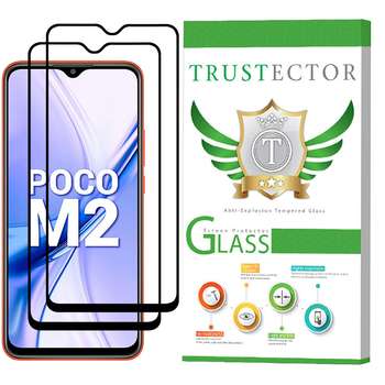 محافظ صفحه نمایش سرامیکی تراستکتور مدل CRM مناسب برای گوشی موبایل شیائومی Poco M2 بسته 2 عددی