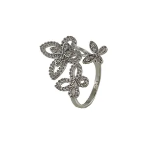 انگشتر زنانه وای اس ایکس مدل پروانه کد S204