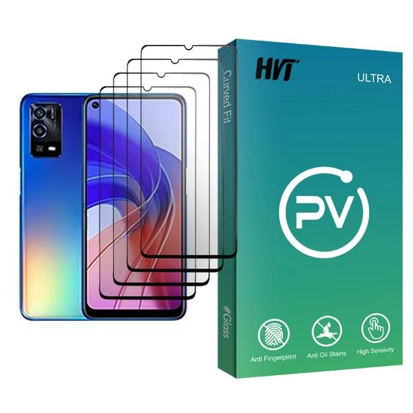 محافظ صفحه نمایش اچ وی تی مدل PV Glass MIX004 مناسب برای گوشی موبایل اوپو A55 بسته چهار عددی
