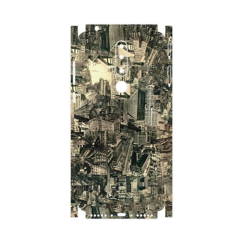 برچسب پوششی ماهوت مدل Collage of Skyscraper-FullSkin مناسب برای گوشی موبایل نوکیا 3.1 Plus