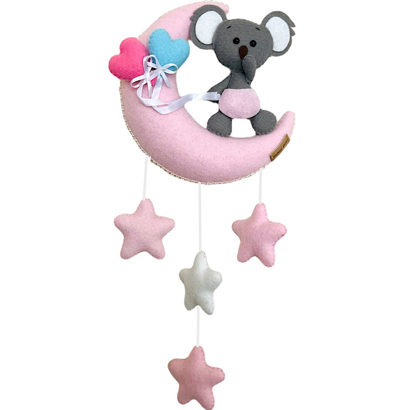 دیوار کوب اتاق کودک مدل ماه و کوالا